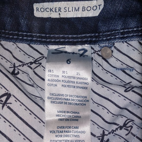 SEVEN 7 Rocker Slim Boot Jean 26 inch inseam. - Picture 3 of 9